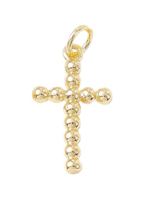 Farrah B Large Beaded Cross Charm