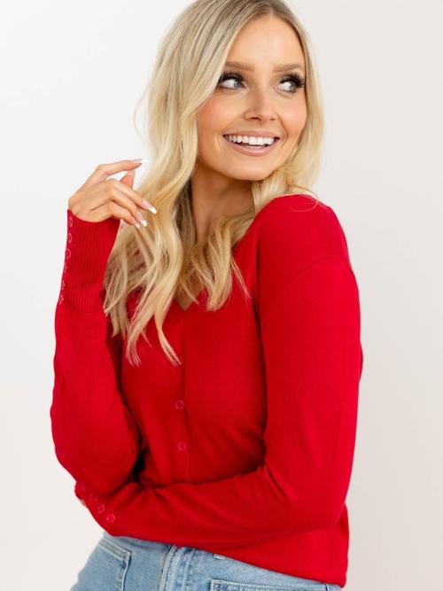 V-Neck Button Down Cardi
