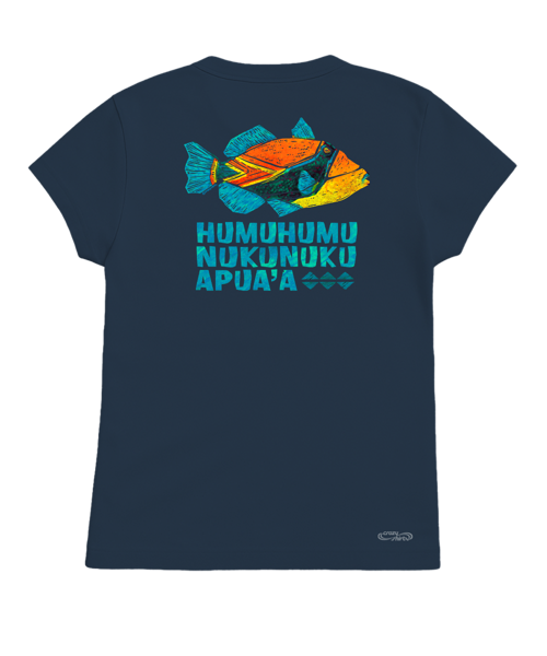 Humu Kalakoa - Navy Short Sleeve Crewneck T-Shirt
