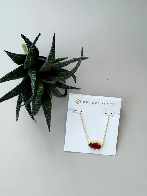 Kendra Scott Elisa Necklace - Gold Clear Berry