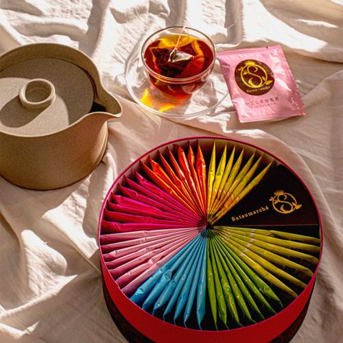 Kagoshima Seicha Gift Box: Satsumarche Tea Bags (49 Pieces, 7 Flavors)