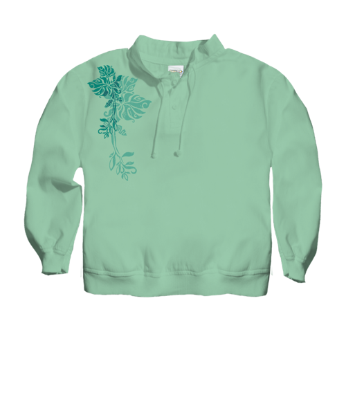 Manuwahe - Key Lime Dyed Long Sleeve Lightweight Pullover