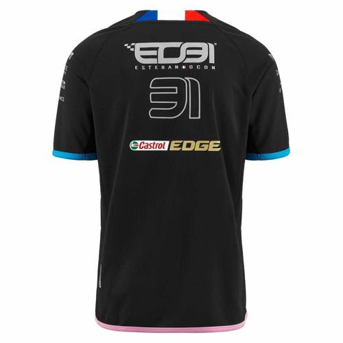 Alpine Racing F1 Kids Esteban Ocon Team T-Shirt - Youth Black