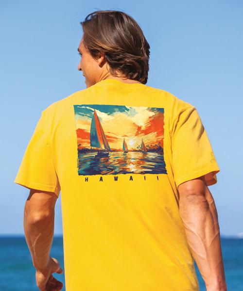Regatta Race - Pineapple Dyed Short Sleeve Crewneck T-Shirt
