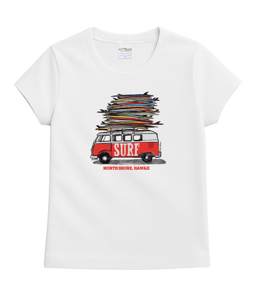 Volkswagen Surfmobile - White Short Sleeve Crewneck T-Shirt