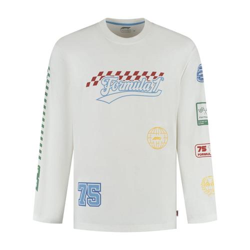 Formula 1 Tech Legacy Graphic Long Sleeve T-Shirt - White