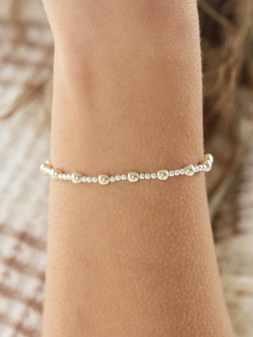 enewton Classic Serenity Pattern 5mm Bead Bracelet - Mixed Metal