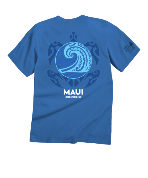 Maui Brewing Co New Big Swell - Blue Hawaii Dyed Short Sleeve Crewneck T-Shirt