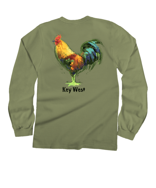 Chicken Scratch - Hemp Dyed Long Sleeve Crewneck T-Shirt