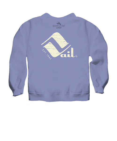 Retro Vail Lavender Dyed Long Sleeve Lightweight Pullover