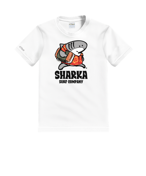Musubi Sharka™ - White Short Sleeve Crewneck T-Shirt