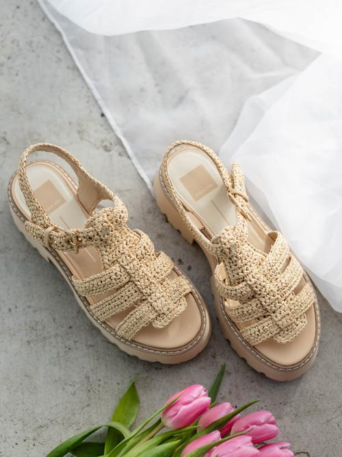 Dolce Vita Latice Knit Chunky Sandal