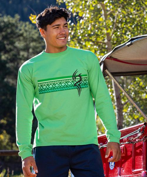 Veke Band - Green Apple Dyed Long Sleeve Crewneck T-Shirt