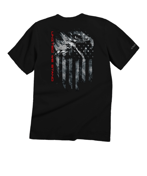 United Eagle - Black Short Sleeve Crewneck T-Shirt