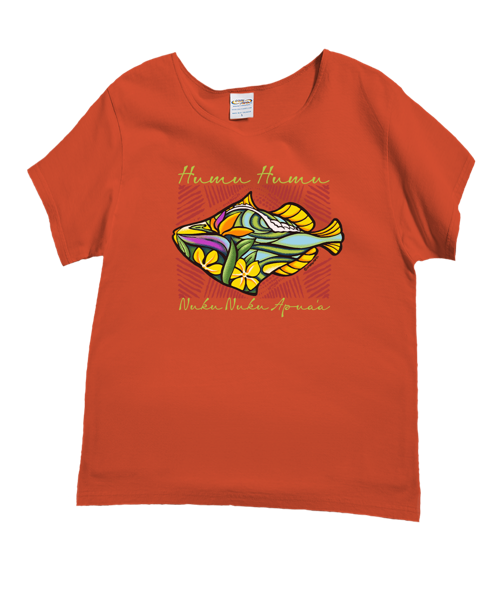 Humu Surf - Paprika Short Sleeve Scoop Neck T-Shirt