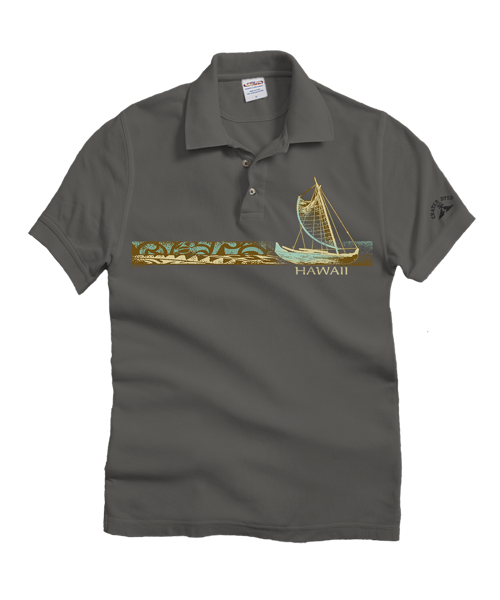 Hokulea Band - Crater Dyed® Short Sleeve Oceanfront Polo Shirt