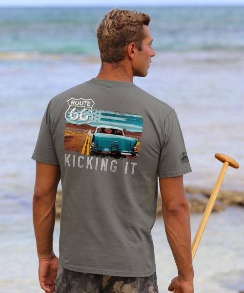 Kicking It 66 - Crater Dyed® Short Sleeve Crewneck T-Shirt