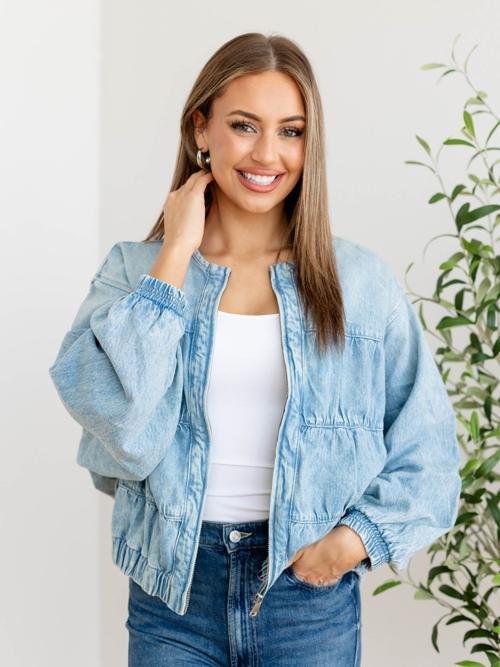 Free People Sunbeam Layla Denim Jacket