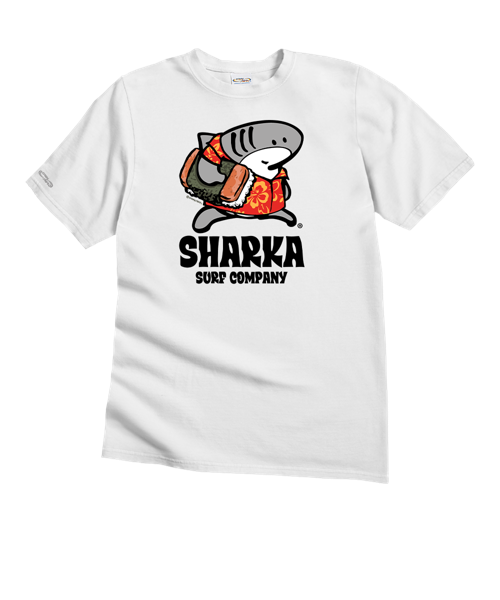 Musubi Sharka™ - White Short Sleeve Crewneck T-Shirt