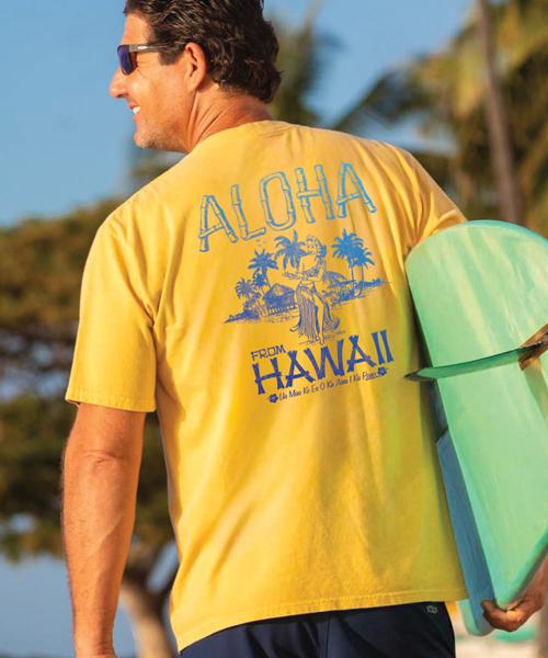 Hula Dancer - Pineapple Dyed Short Sleeve Crewneck T-Shirt