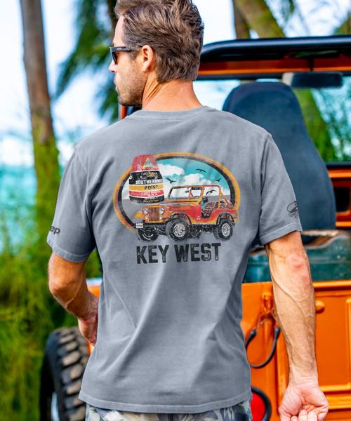 Jeep® Buoy Scenic - Crater Dyed® Short Sleeve Crewneck T-Shirt
