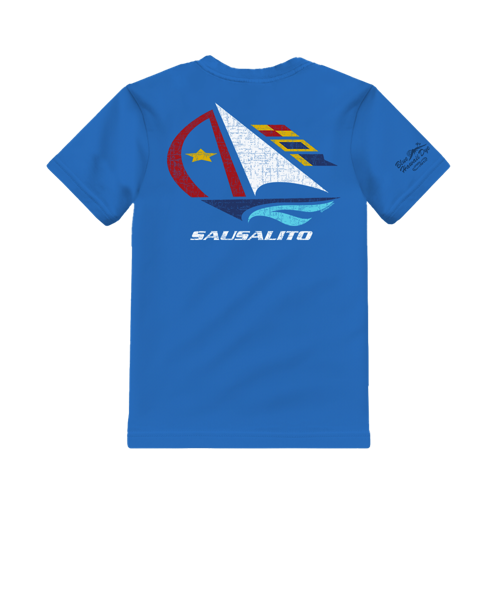 Port America - Blue Hawaii Dyed Short Sleeve Crewneck T-Shirt