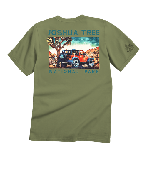 Jeep® Joshua Tree Scenic - Hemp Dyed Short Sleeve Crewneck T-Shirt