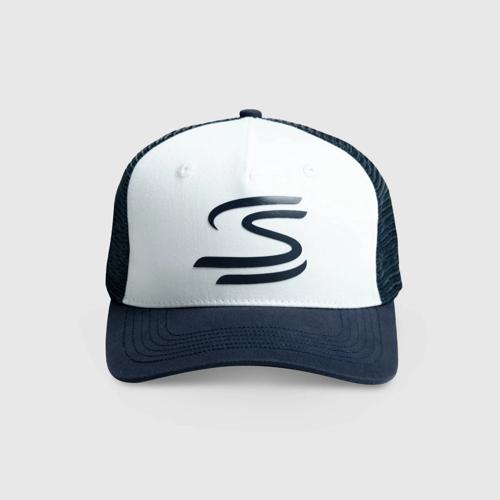 Ayrton Senna F1 Trucker Baseball Hat - Navy