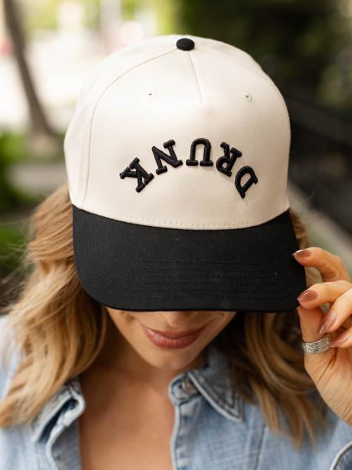 DRUNK Upside Down Trucker Hat
