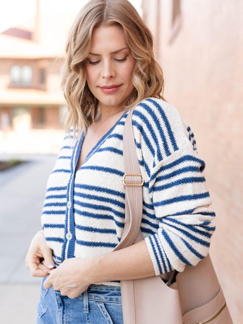 By Together Alder Striped Cardigan