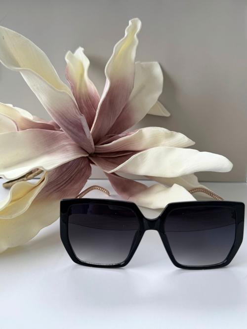 Blue Gem Sienna Gold Chain Bow Sunglasses