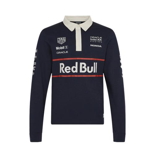 Red Bull Racing F1 Heritage Team Long Sleeve Polo Shirt - Navy