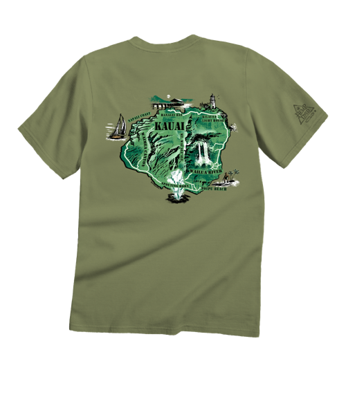 Destination Kauai - Hemp Dyed Short Sleeve Crewneck T-Shirt