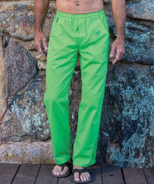 Green Apple Dyed Twill Pants