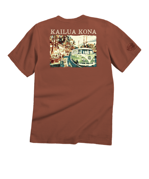 Volkswagen Van Kailua Kona - Chile Dyed Short Sleeve Crewneck T-Shirt