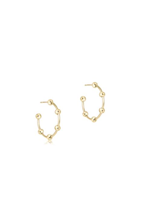 enewton Beaded Simplicity 1" Post Hoop - 4mm