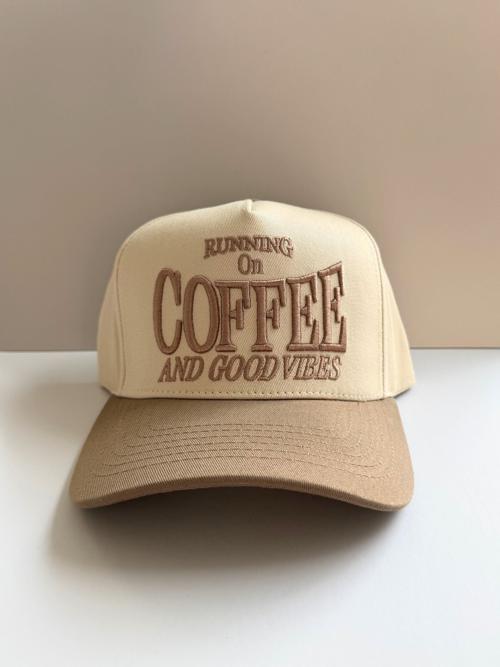 Running On Coffee & Goods Vibes Trucker Hat