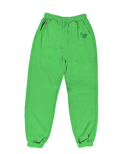 Green Apple Dyed Canton Pants