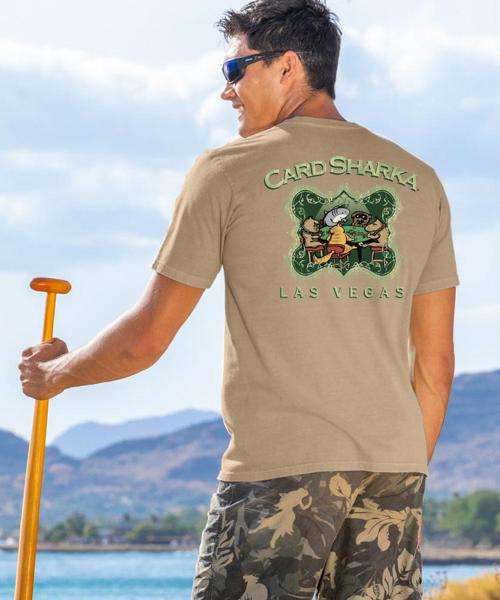 Card Sharka - Kona Coffee Dyed Short Sleeve Crewneck T-Shirt