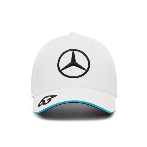 Mercedes AMG Petronas F1 2024 George Russell Team Driver Hat -Black/White/Blue