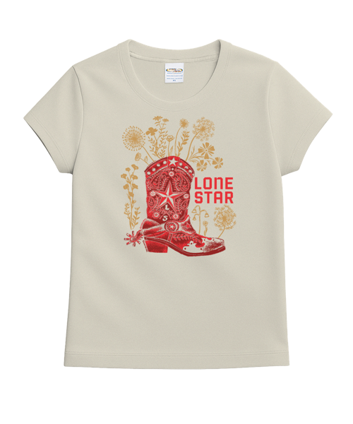 Pabst Lone Star Boots - Coconut Dyed Short Sleeve Crewneck T-Shirt