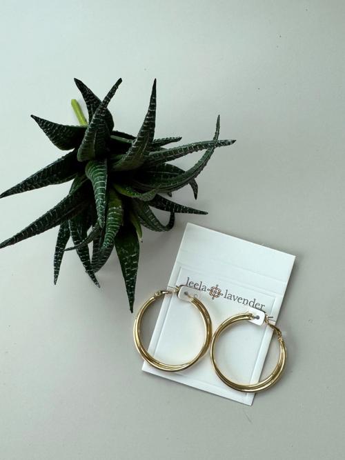 Large Layered Tube Earrings