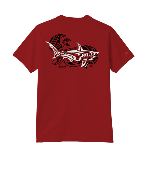 Mano A Mano Ekahi Vertical - Rugby Red Short Sleeve Pima T-Shirt