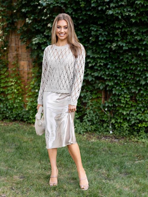Current Air Pointelle Cami + Dress Set