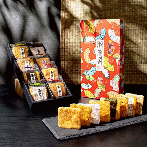 Senbei Lab Gift Box: Deluxe Rice Crackers (24 Pieces, 8 Flavors)