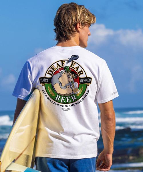Deaf Ear Beer - White Short Sleeve Crewneck T-Shirt