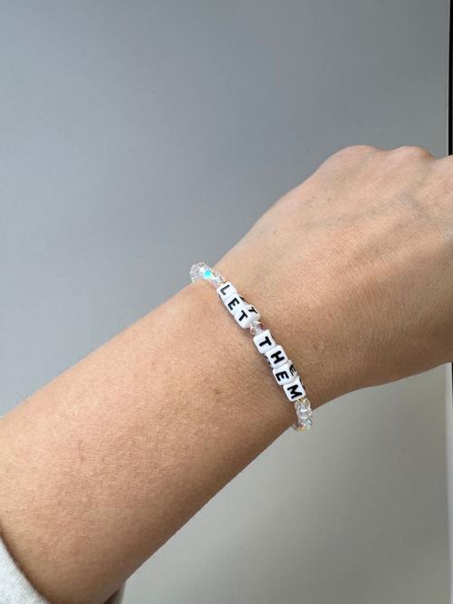 Little Words Project Let Them Clear Bracelet