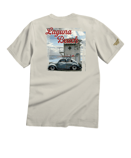 Volkswagen Laguna Beach Bug - Coconut Dyed Short Sleeve Crewneck T-Shirt