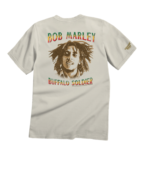 Bob Marley Buffalo Soldier - Coconut Dyed Short Sleeve Crewneck T-Shirt