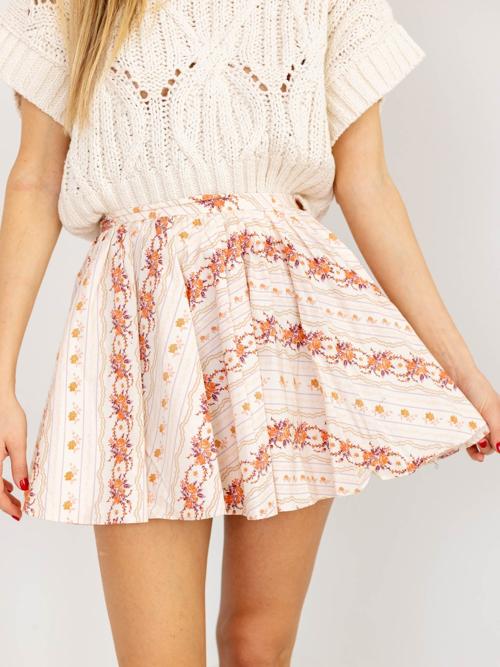 Free People Gia Printed Skirt